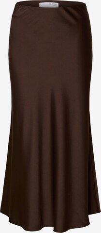 SELECTED FEMME Skirt in Brown: front