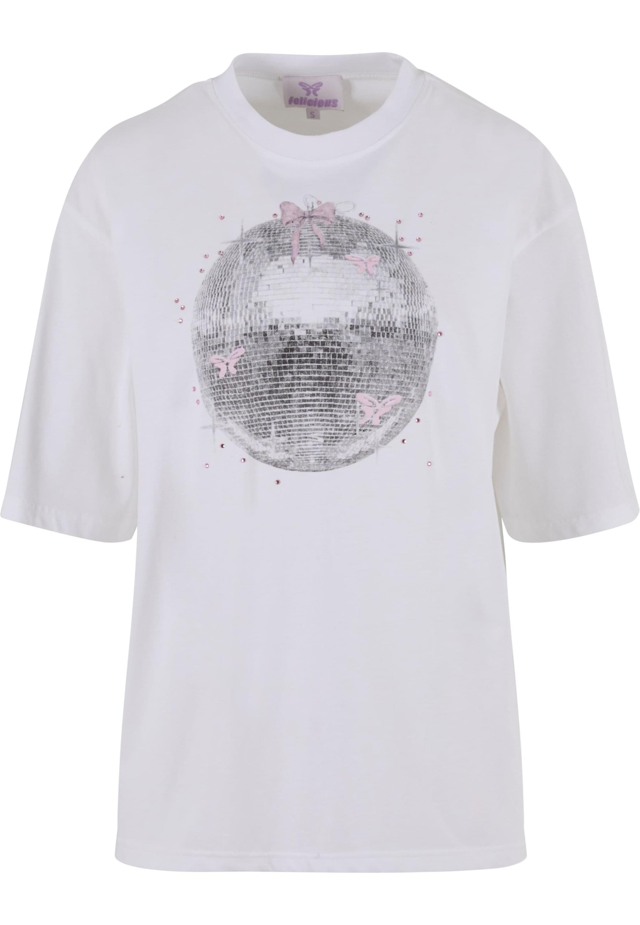 Felicious Shirt 'Disco' in White: front