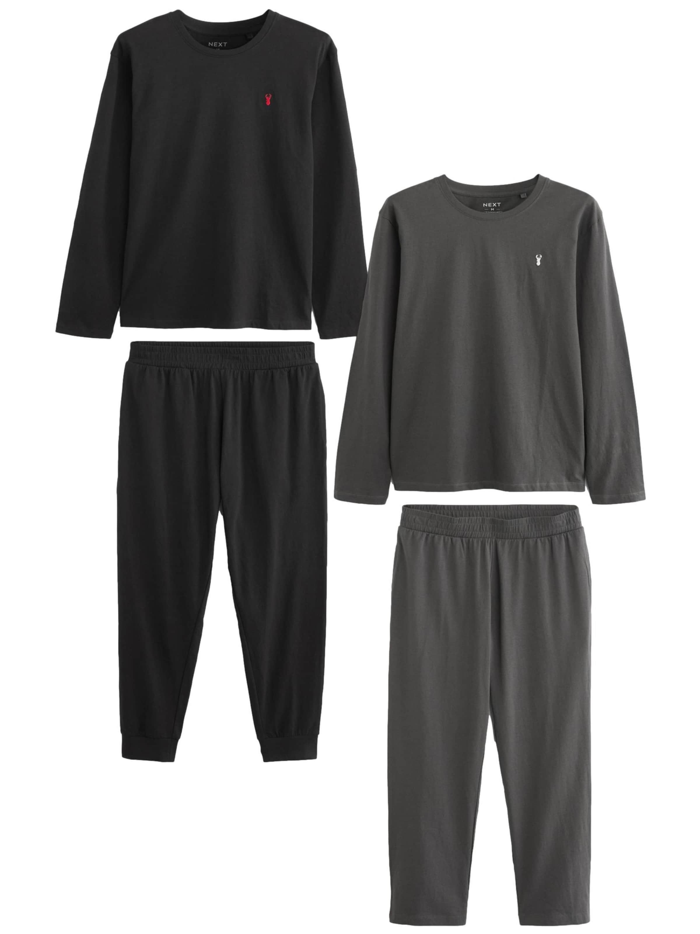 Pijama lungă de la Next pe gri: față