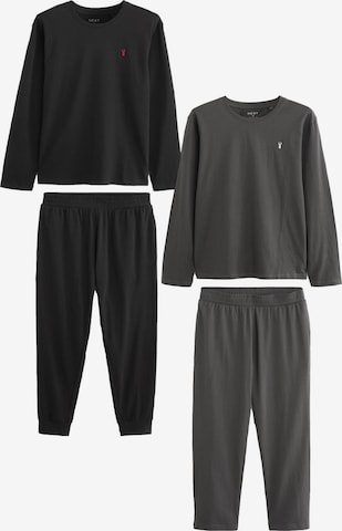 Pijama lungă de la Next pe gri: față