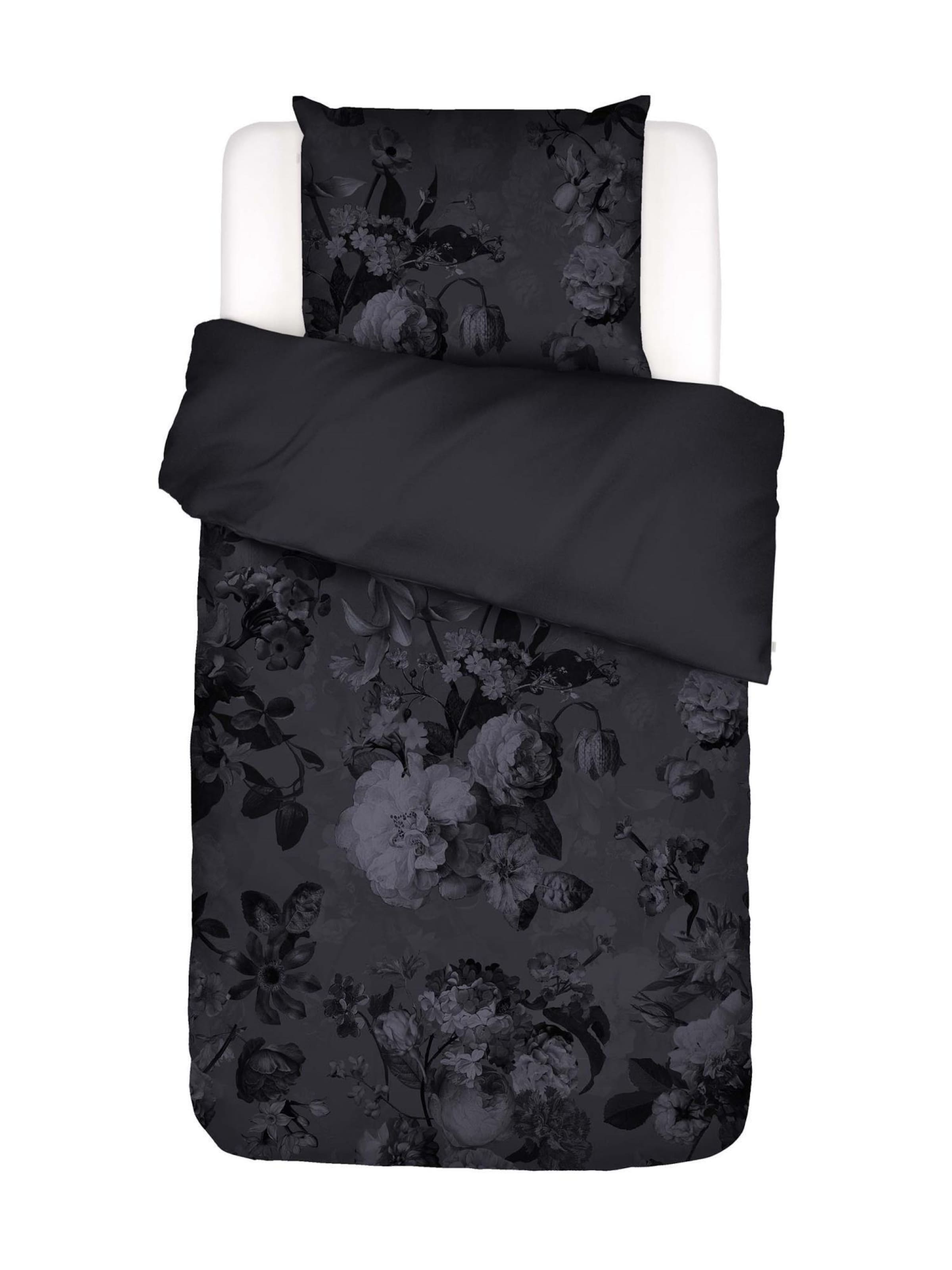 ESSENZA Bettwäsche 'Floor' in Schwarz: Vorderseite