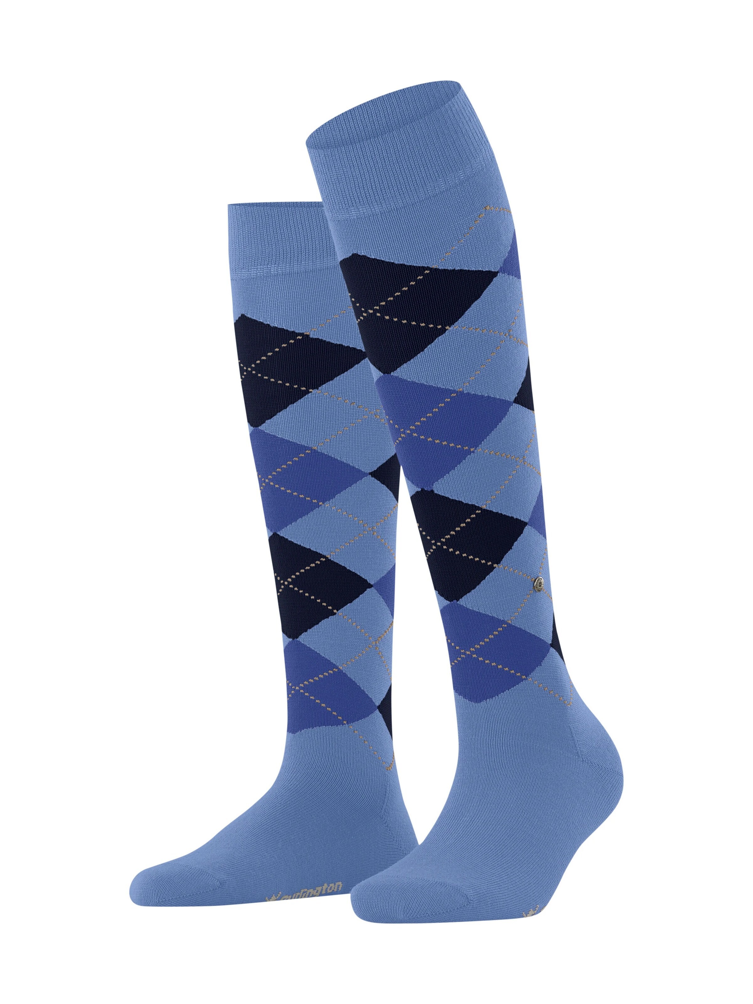 BURLINGTON Overknee Strümpfe 'Marylebone'‌‌‌‌ in Blau: Vorderseite