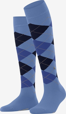 BURLINGTON Overknee Strümpfe 'Marylebone' in Blau: Vorderseite
