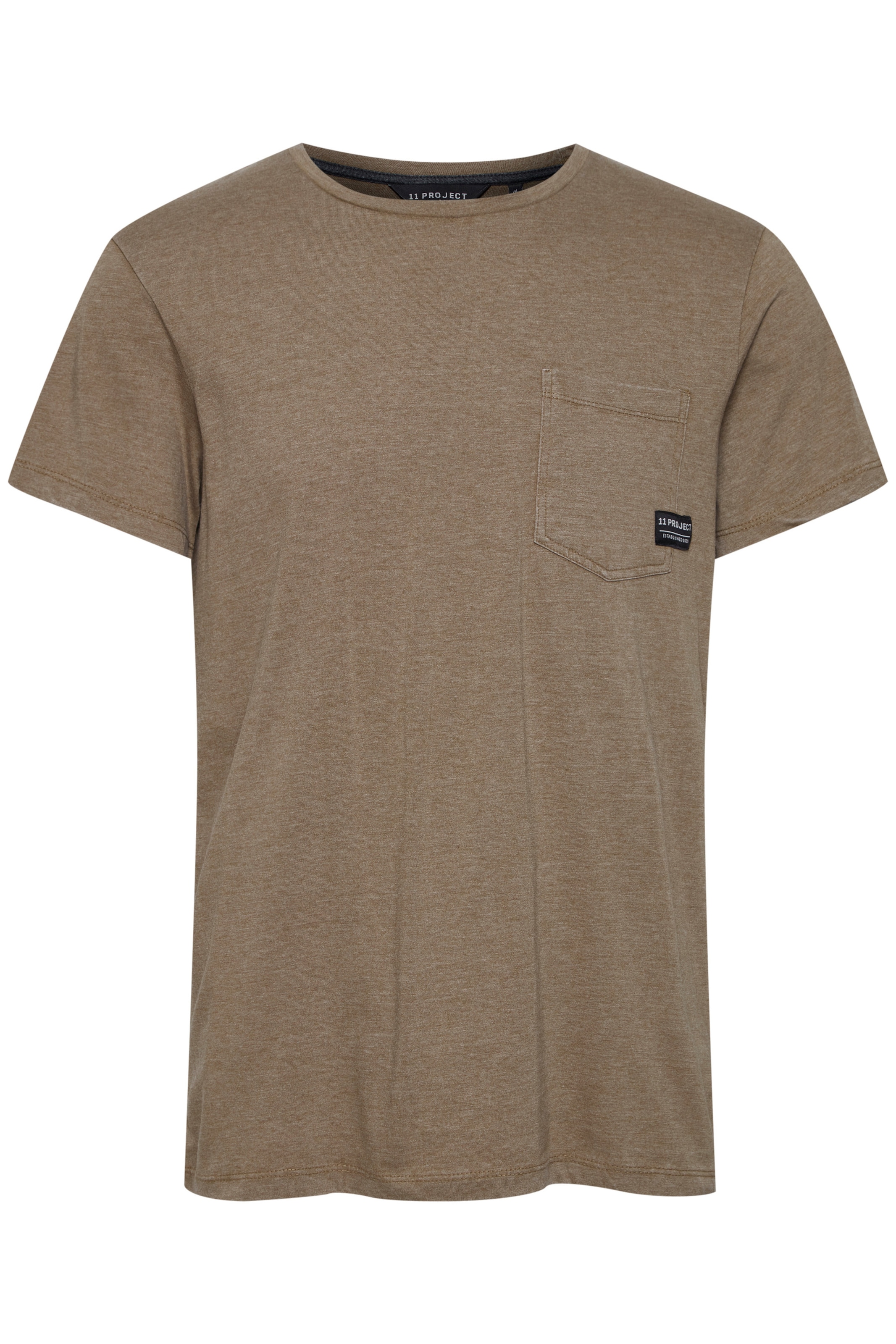 11 Project Shirt 'Lewi' in Braun: Vorderseite