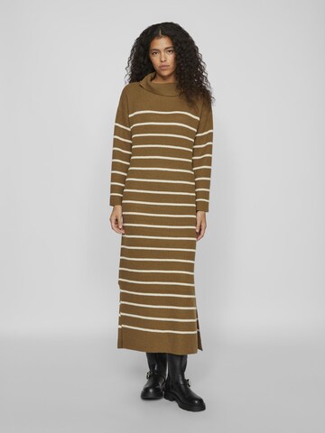 VILA Knitted dress in Brown