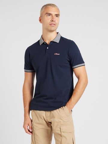 s.Oliver Poloshirt in Blau: Vorderseite