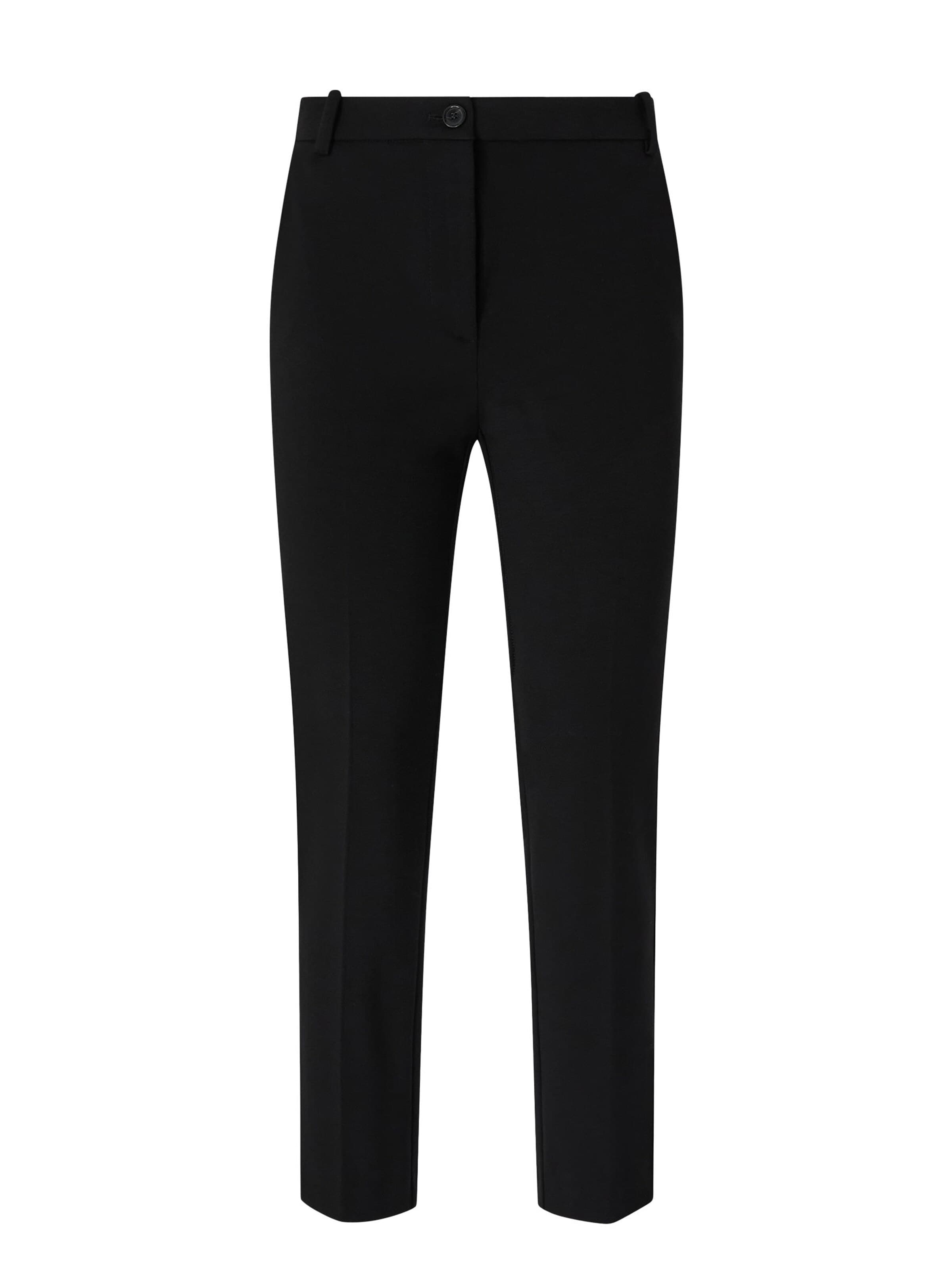 regular Pantaloni 'PINKO BELLO PANTALONE PUNTO STOFFA CON BOTTONE ESTERNO PANTALONE' di PINKO in nero: frontale
