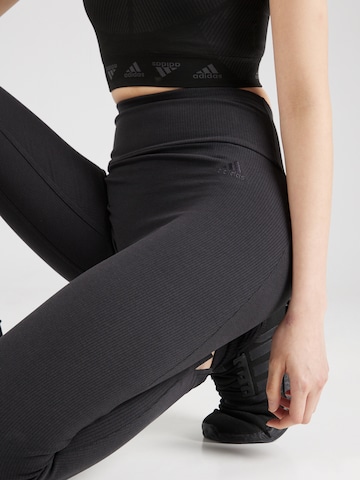 juoda ADIDAS SPORTSWEAR Prigludęs Sportinės kelnės