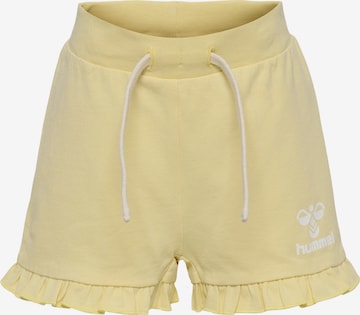 Hummel Regular Pants in Yellow: front