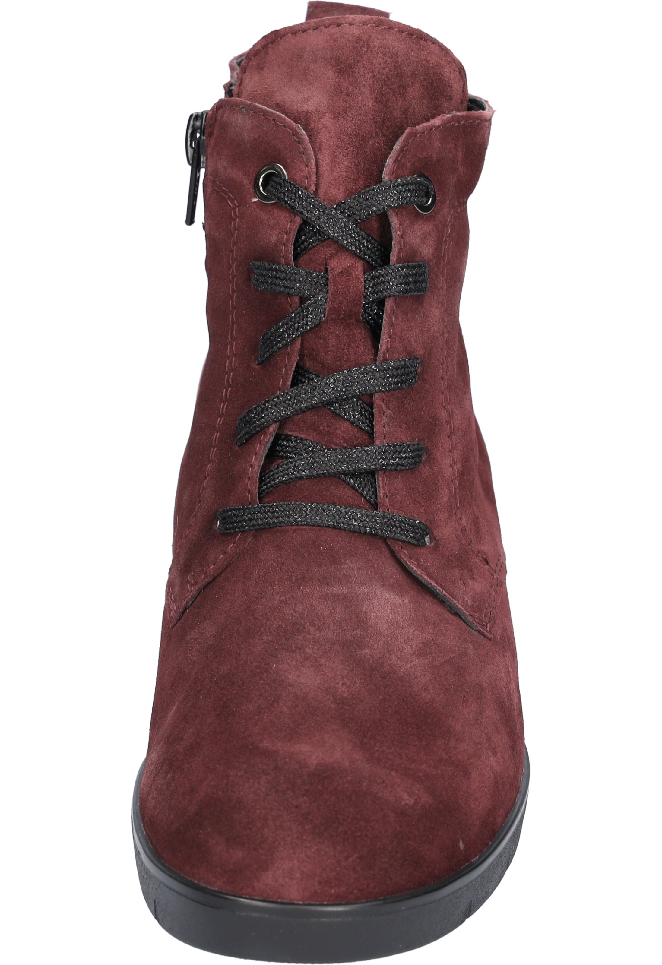 WALDLÄUFER Lace-Up Ankle Boots in Red