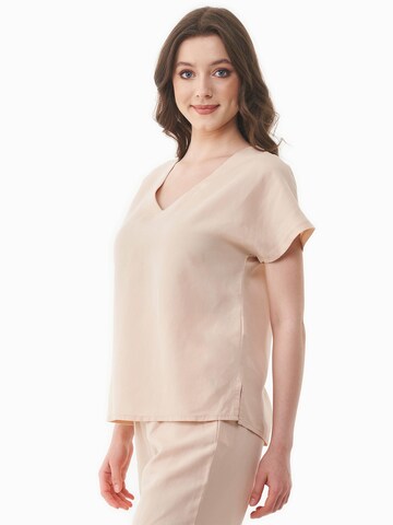 Organication Bluse in Beige