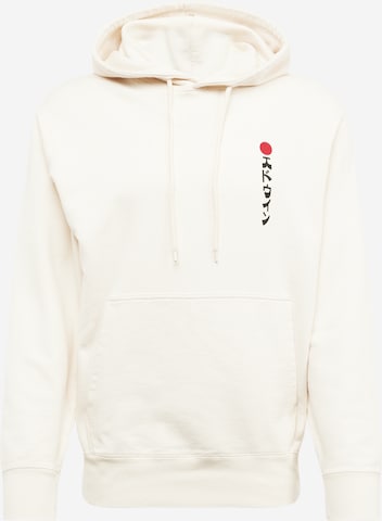 EDWIN Sweatshirt 'Kamifuji' i hvid: forside