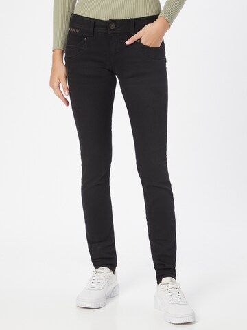 Herrlicher Skinny Jeans 'Piper' in Black: front