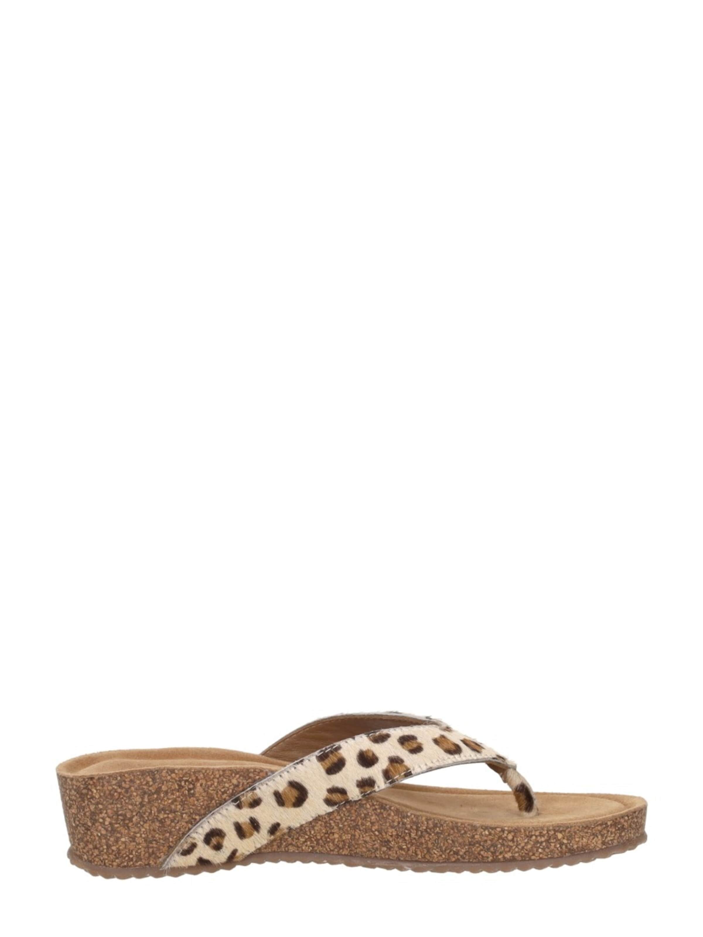 LAZAMANI Teenslipper 'Leia' in Bruin