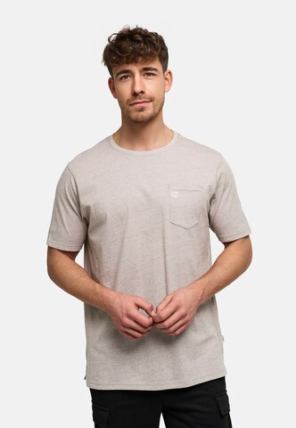 INDICODE JEANS Shirt ' Strib ' in Green: front