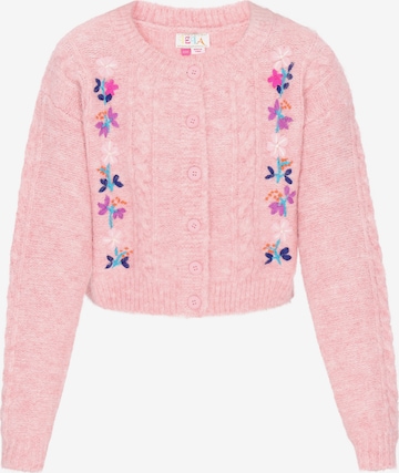 IZIA Oversized vest in Roze: voorkant