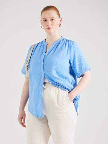 Camicia da donna 'CARThyra' di ONLY Carmakoma in blu: frontale