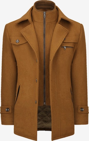 YOUTHUP Winter Coat in Brown: front