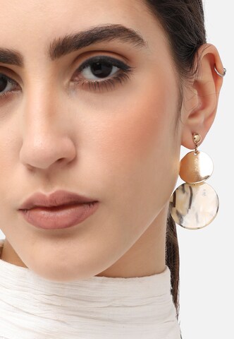 Boucles d'oreilles 'Hatty' SOHI en or : devant