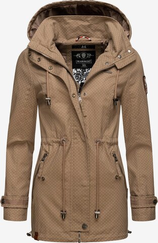 MARIKOO Tussenparka 'Nyokoo' in Beige: voorkant