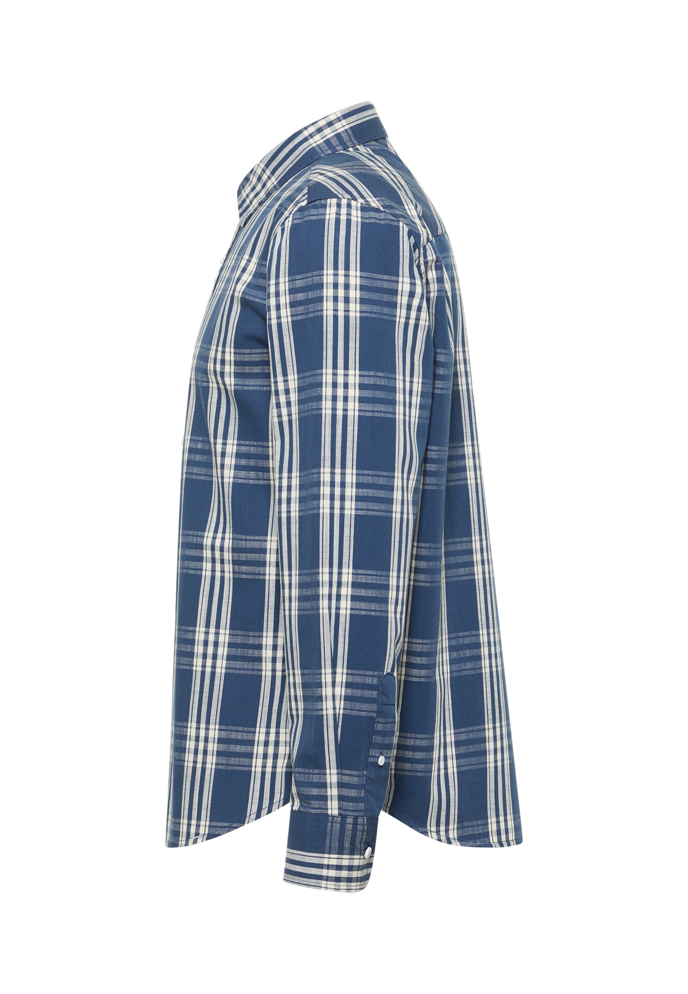 MUSTANG Regular fit Button Up Shirt ' Style Elmore ' in Blue