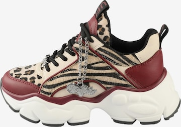 Baskets basses BUFFALO en rouge : devant