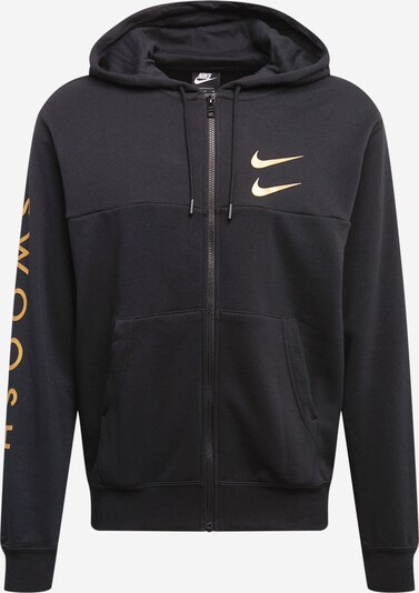 NIKE Veste de survêtement en or / noir, Vue avec produit