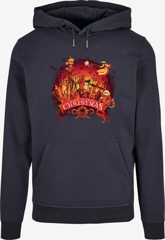 ABSOLUTE CULT Sweatshirt 'The Nightmare Before Christmas - Scary Christmas' in Blauw: voorkant