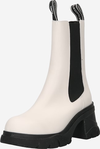 Karl Lagerfeld - Botas chelsea 'BRIDGER' em branco: frente