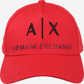 ARMANI EXCHANGE Czapka z daszkiem w kolorze czerwony