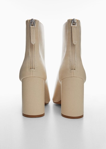 MANGO Ankle Boots 'Giana' in Beige