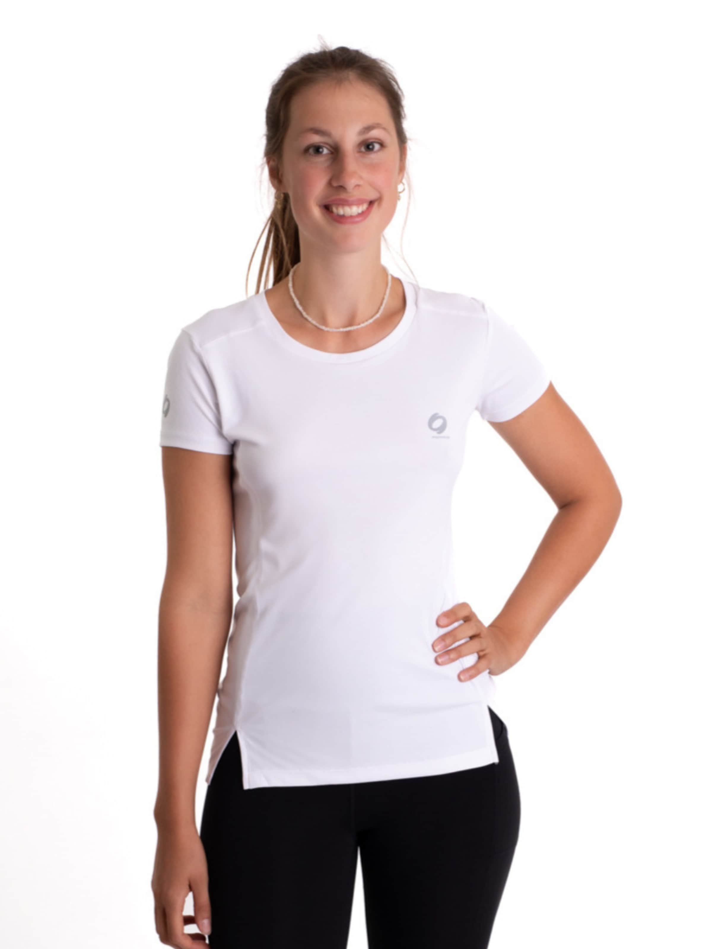 mymotus Funktionsshirt 'mymotus® ladies running tee, white, RW21'‌‌‌‌‌‌‌‌‌‌ in Weiß: Vorderseite