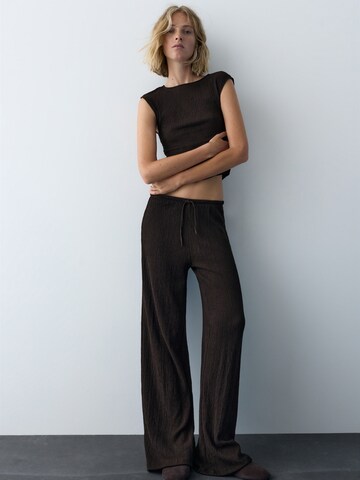 Pull&Bear Loosefit Hose in Braun
