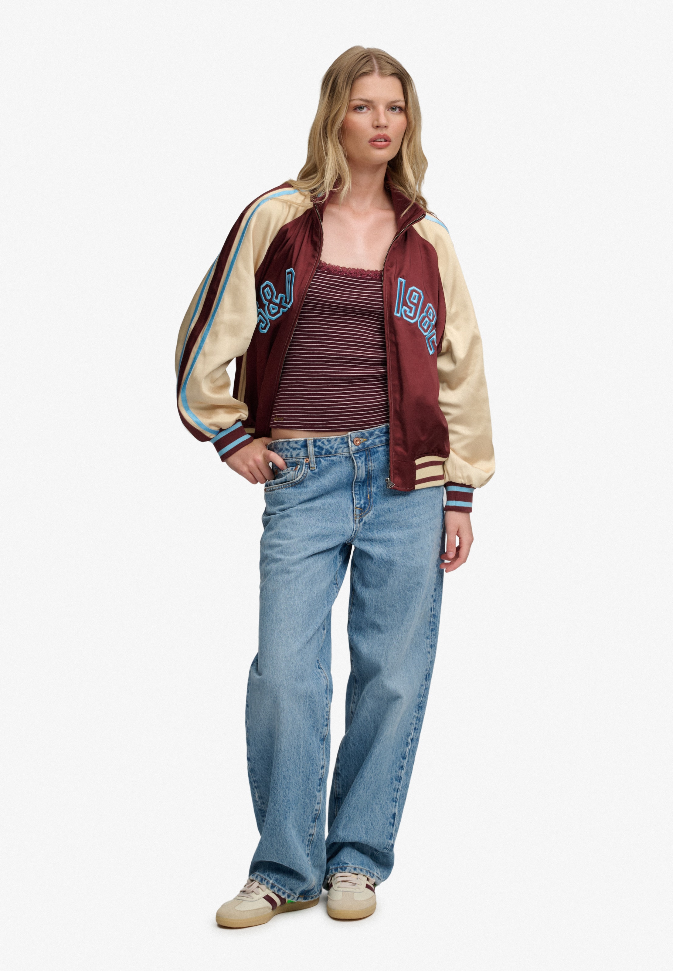 Superdry & Co Between-Season Jacket 'Suika' in Red