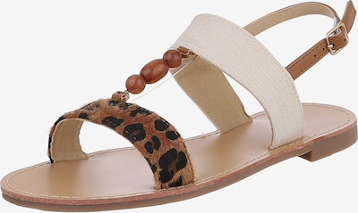 Ital-Design Sandalen & Sandaletten ' Riemchensandalen ' in beige / braun / schwarz, Produktansicht