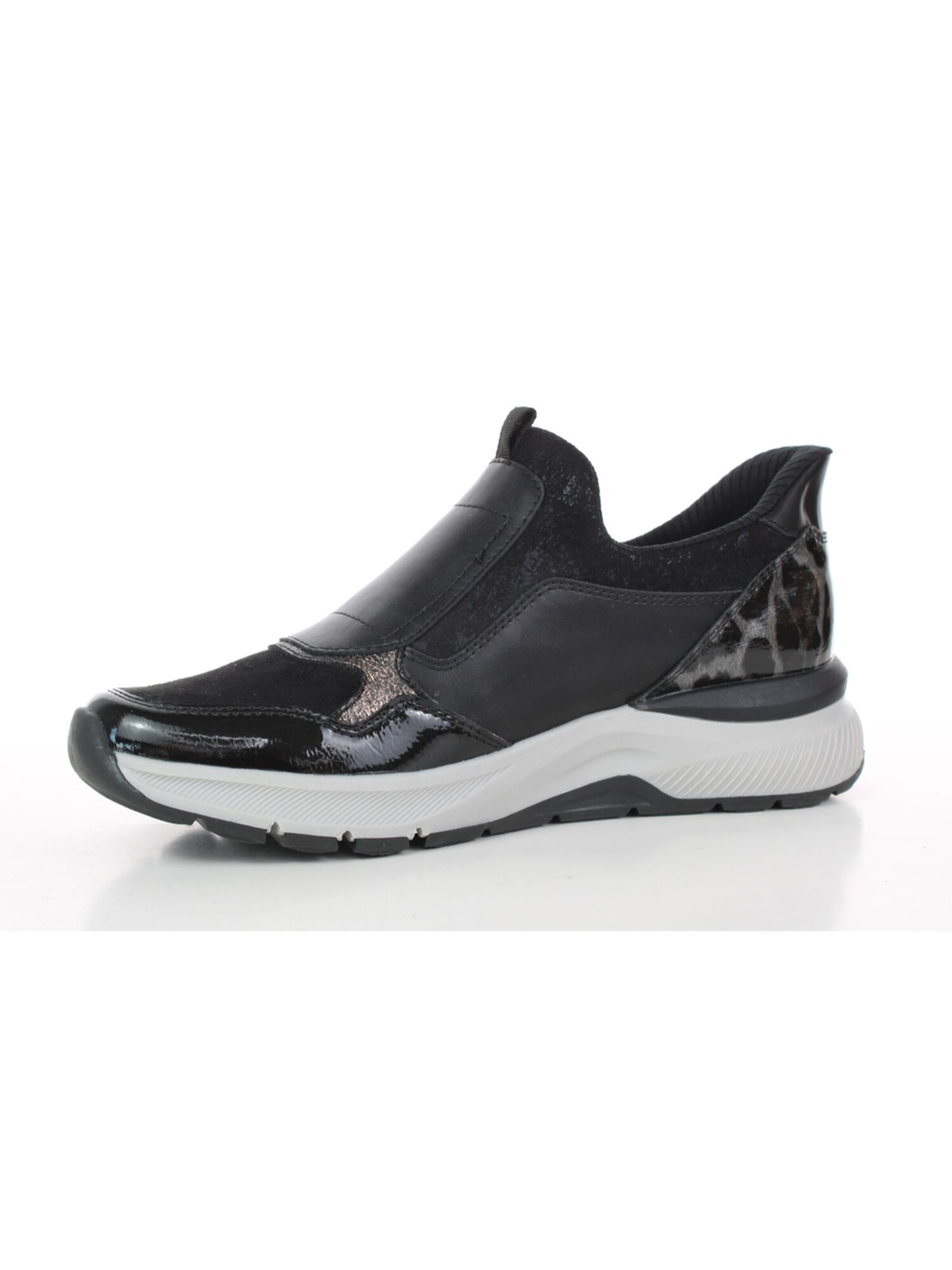 Relife Platform trainers in Black: front