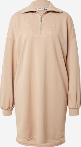 Robe Noisy may en beige : devant