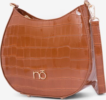 NOBO Crossbody Bag 'Glisten' in Brown: front