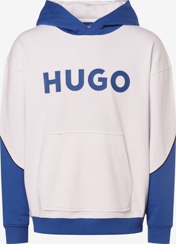 HUGO Sweatshirt 'Nalker' in White: front