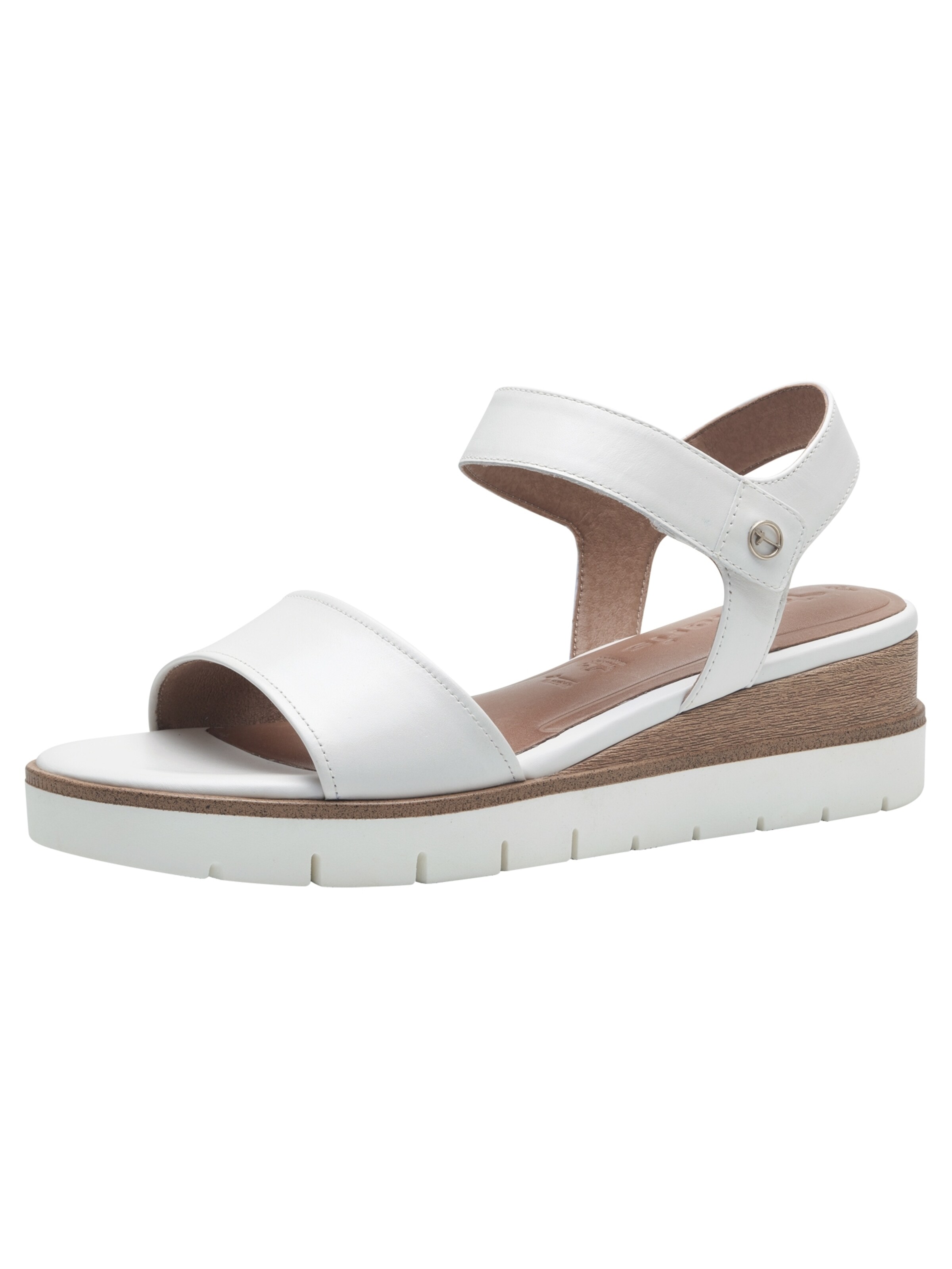 Tamaris Sandalen met riem in Wit ABOUT YOU