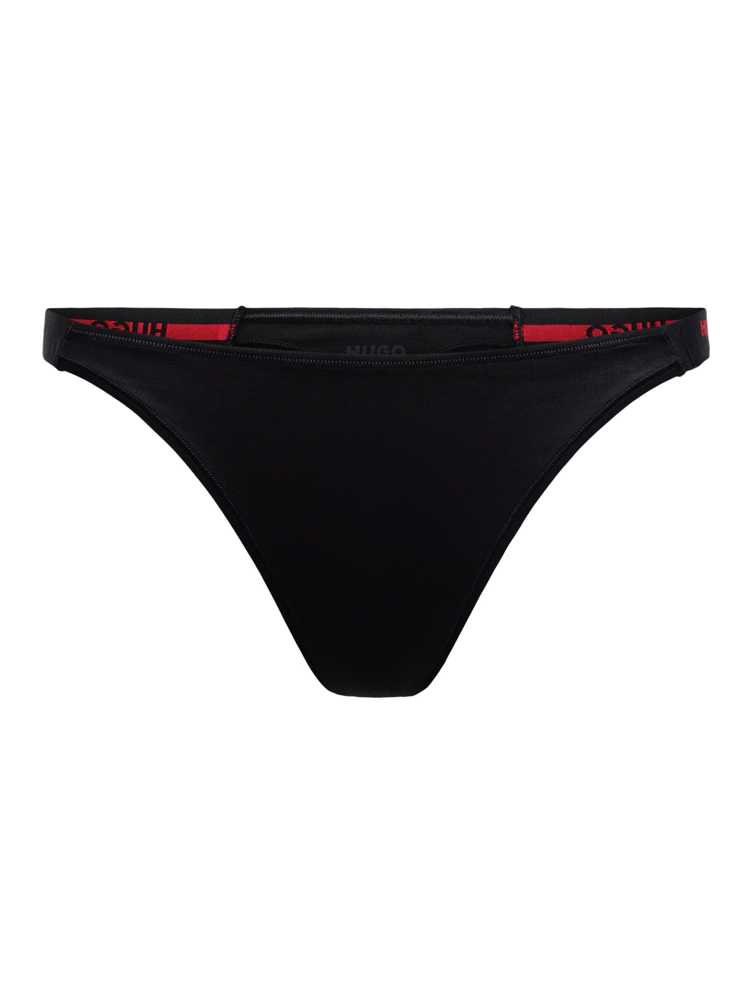 HUGO Стринг в черно: отпред