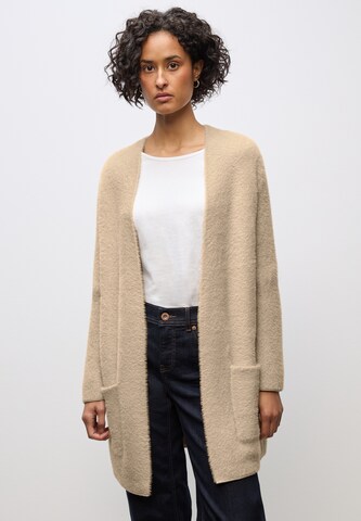 STREET ONE Knit Cardigan in Beige: front