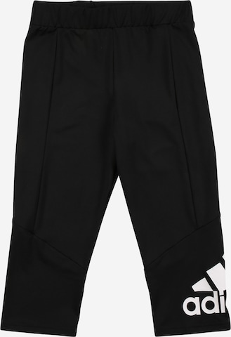 ADIDAS SPORTSWEAR Skinny Workout Pants 'Designed 2 Move 3/4' in Black: front