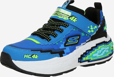 27 dydžio Sportbačiai 'MEGA-CRAFT 4K' iš SKECHERS, spalva – mėlyna / azuro spalva / neoninė žalia / juoda, Prekių apžvalga