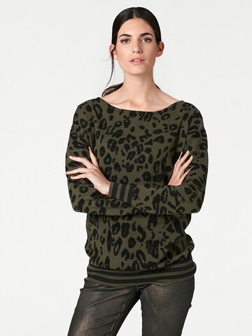 Pull-over heine en vert : devant