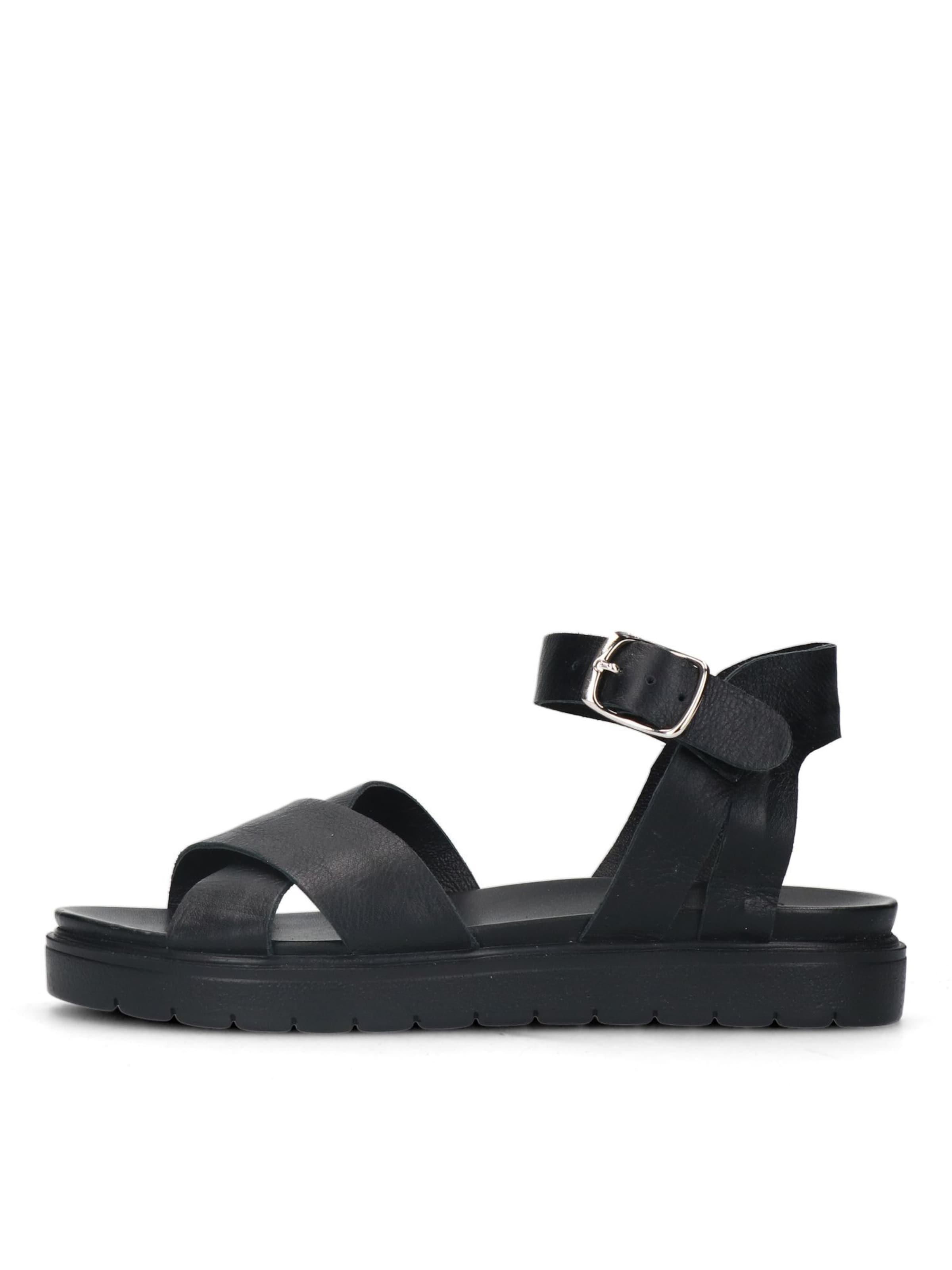 MANFIELD Sandaal in Zwart