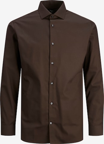 JACK & JONES Úzky strih Košeľa 'JPRBLAparker' - Hnedá: predná strana