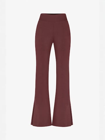 Penti - Flared Calças 'Hose' em vermelho