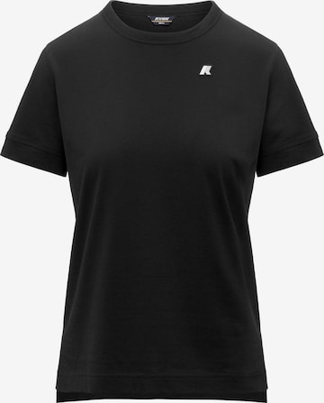 K-Way Shirt 'K-WAY EMEL JERSEY T-SHIRT T-Shirt e Polo' in Zwart: voorkant