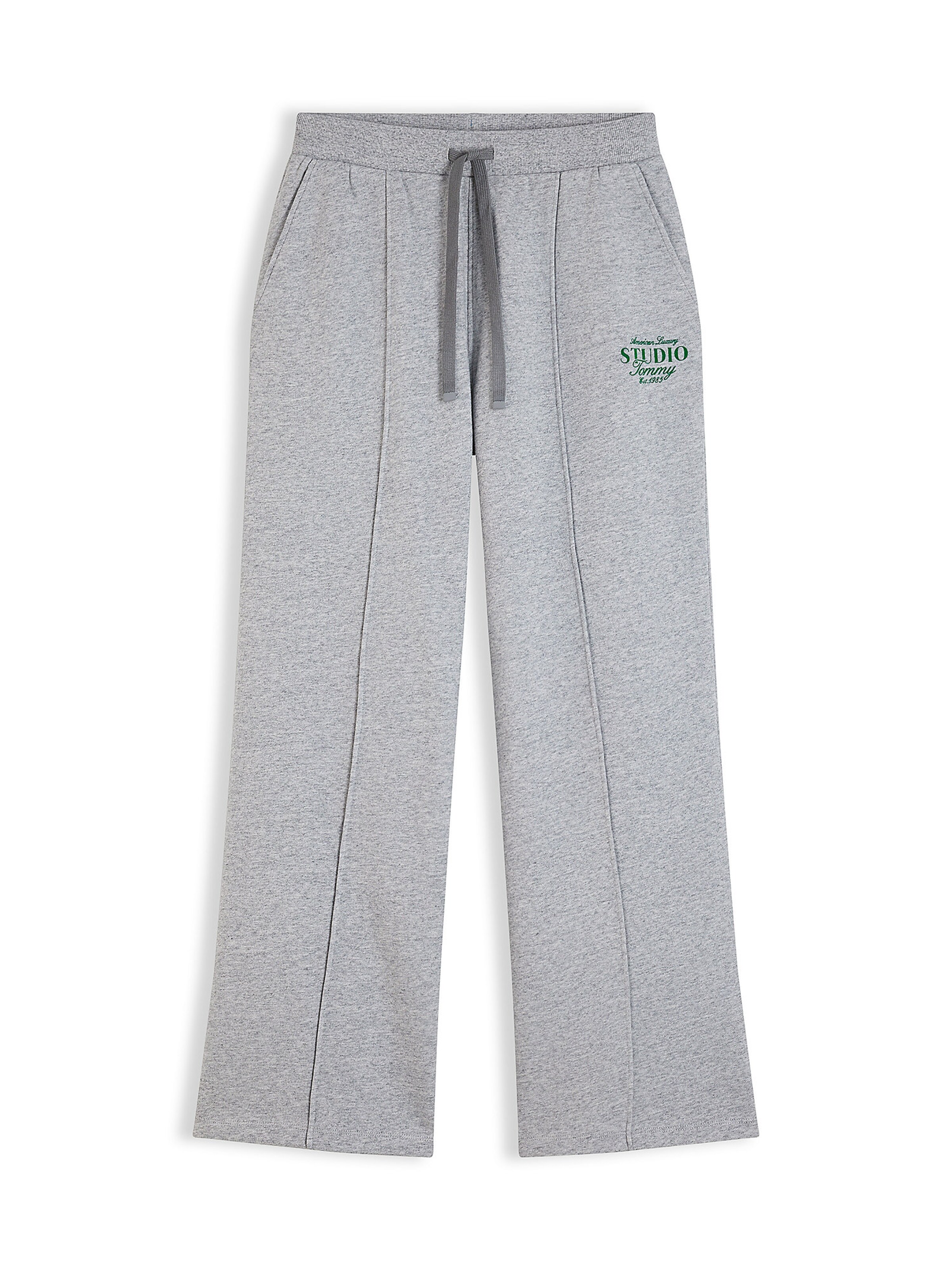 TOMMY HILFIGER Wide leg Trousers in Grey: front